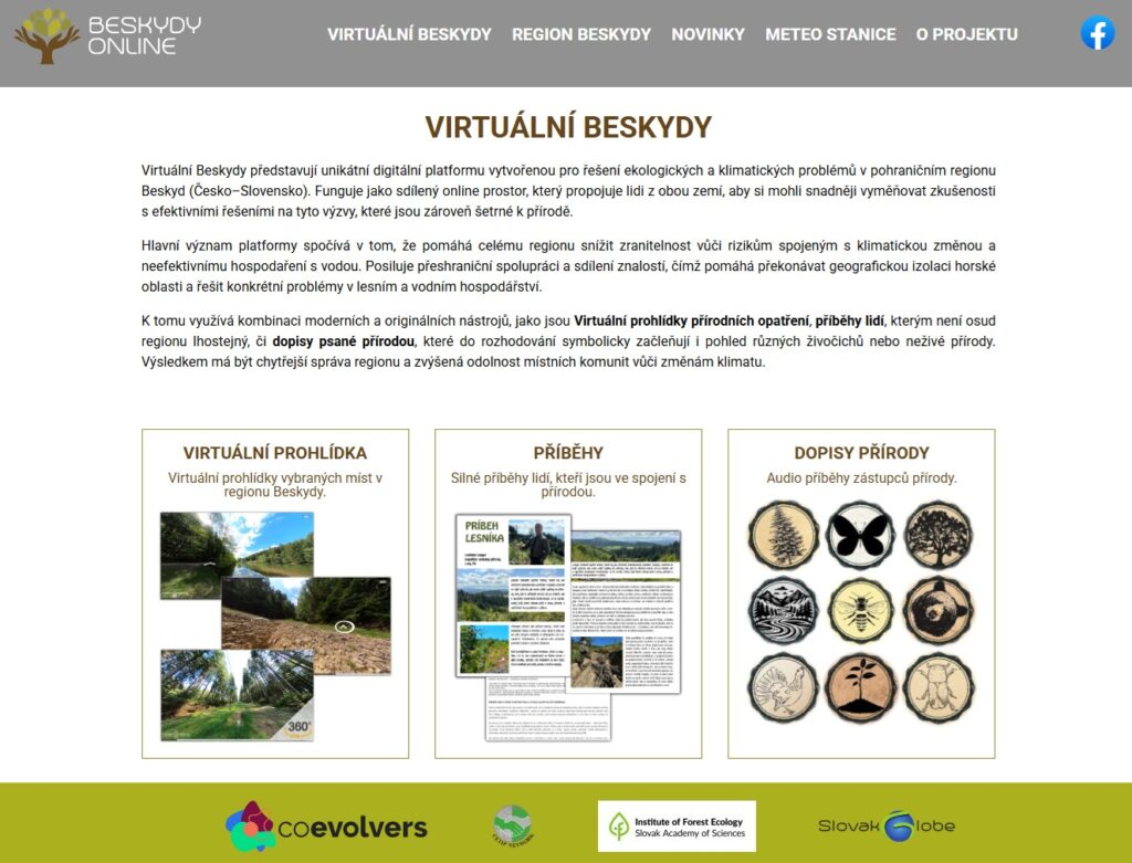 New digital platform Virtual Beskydy helps address climate challenges in the Czech-Slovak border region